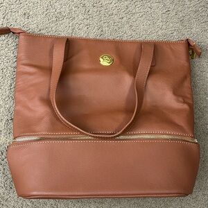 Joy brand purse handbag. Brown leather tote bag
